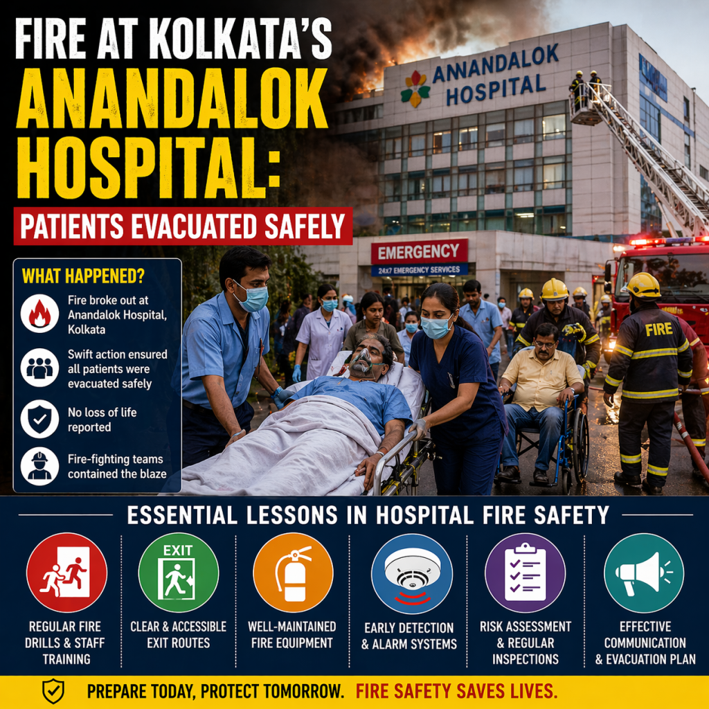 Fire at Kolkata’s Anandalok Hospital: Patients Evacuated Safely