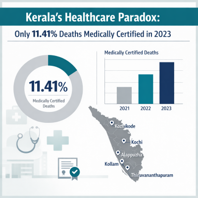Serious Gap Exposed: Only 11.41% of Kerala Deaths Medically Certified as per 2023 MCCD Report
