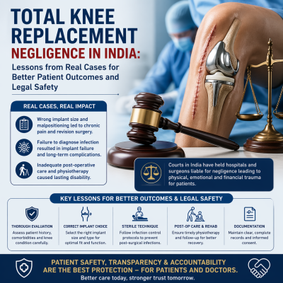 Total Knee Replacement Negligence in India: Lessons from Real Cases for Better Patient Outcomes and Legal Safety
