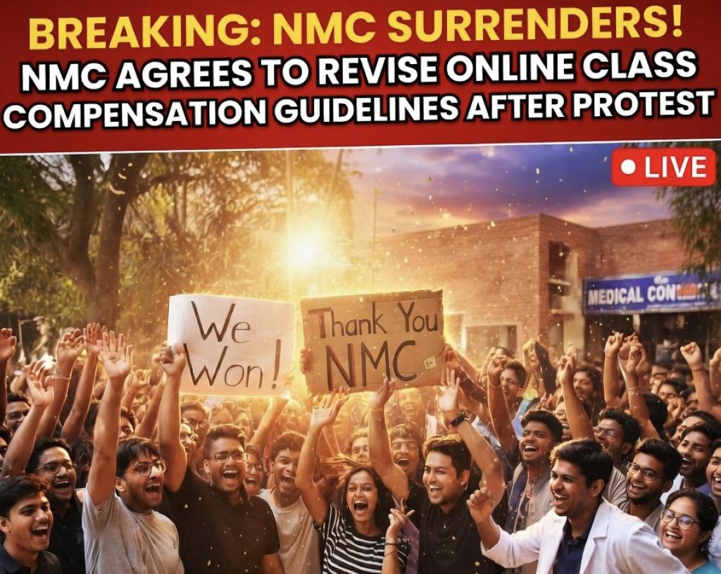 FMGs Doctors Score a Major Win: NMC Agrees to Revise Online Class Compensation Guidelines After Protest