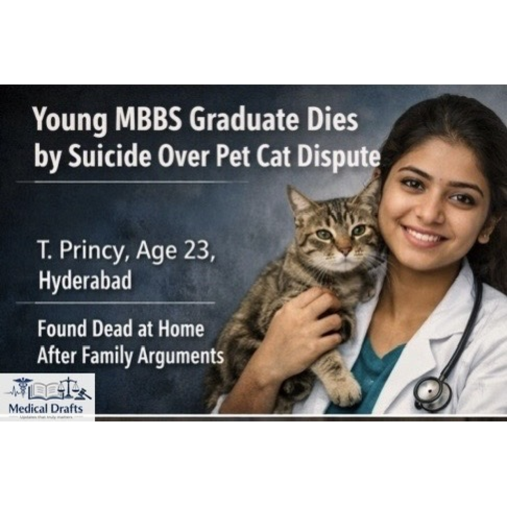Tragic Loss in Hyderabad: MBBS Graduate Ends Life Over Family Dispute on Pet Cat